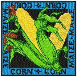 Corn Embroidery Design 7